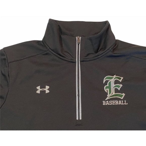 UNDER ARMOUR Baseball Jacket Sz L Black - Picture 3 of 8